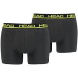 HEAD - Basic - Boxershorts - Zwart/Grijs/Geel