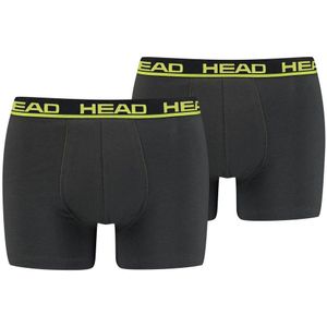 HEAD - Basic - Boxershorts - Zwart/Grijs/Geel