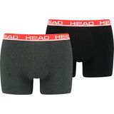 HEAD - Basic - Boxershorts - Donkergrijs - Katoen - Sportieve Pasvorm