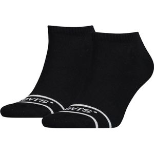 Levi's - Unisex Low Cut Socks - Zwart - 2 Paar Sportsokken