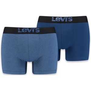 Levi's Boxershorts - Donkerblauw - Biologisch Katoen - Set van 2