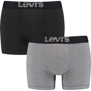 Levi's - Optical Illusion Boxers - 2 Eenheden - Biologisch Katoen - Zwart