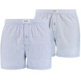 Levi's Wijde Boxershort - 2 Pack - Blauw - 100% Katoen