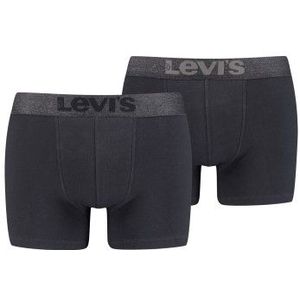 Levi's - Heren Melange WB Boxer Brief - Giftbox - Organisch Katoen - Zwart