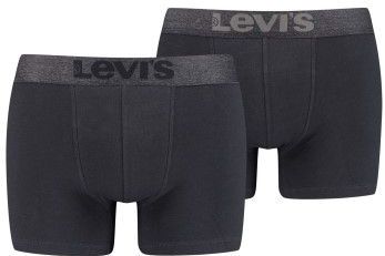 Levi's® Boxershorts LEVIS MEN MEL WB BOXER BRIEF ORG CO 2P (2er Pack) mit breitem Logobund