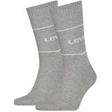 Levi's - Sportsokken - Zwart/Wit/Grijs - Comfortabel - 2 Paar