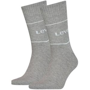 Levi's - Sportsokken - Zwart/Wit/Grijs - Comfortabel - 2 Paar