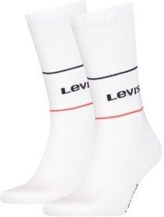 LEVI'S - Sokken - Wit - Set van 2 paar - Sport Logo