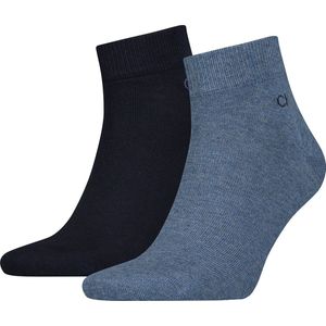 Calvin Klein - Simon - Enkelsokken - Denim en Donkerblauw - 2-Pack