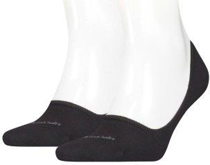 Calvin Klein - Luca - Herensokken - Zwart - 2-Pack - Onzichtbare Sneakersokken