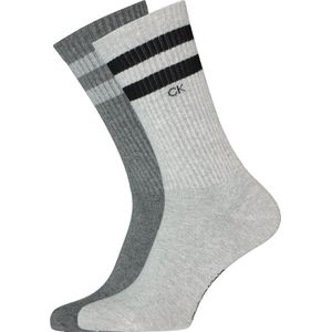 Calvin Klein - Maurice - Enkelsokken - Lichtgrijs en Donkergrijs - 2-Pack