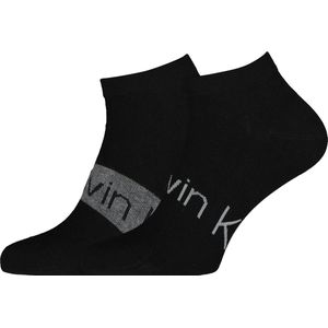 Calvin Klein - Enkelsokken - Zwart - Gekamd Katoen, Polyamide, Elastaan - Set van 2 Paar