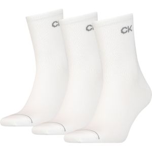 Calvin Klein Korte herensokken (verpakking van 3), wit, One size