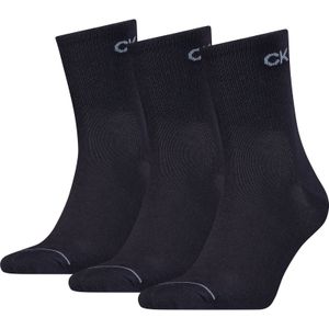 Calvin Klein - Korte Herensokken - Navy Blauw - 3 Paar