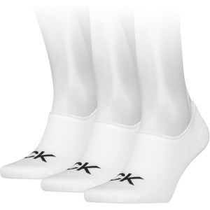 Calvin Klein sokken 3-pack footies logo wit heren