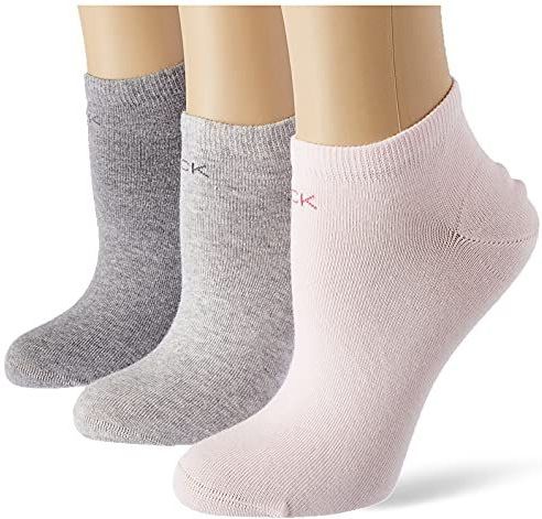 Calvin Klein - Chloe - Enkelsokken - Beige Roze Grijs - 3-pack
