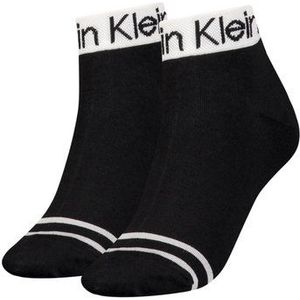 Calvin Klein - Korte Damessokken - Zwart - 2 Paar