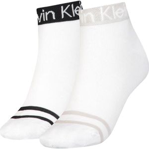 Calvin Klein - Dames Enkelsokken - Dessin - Polyester Mix