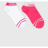 Calvin Klein - Dames Hoge Enkelsokken - Dessin - Polyester Mix