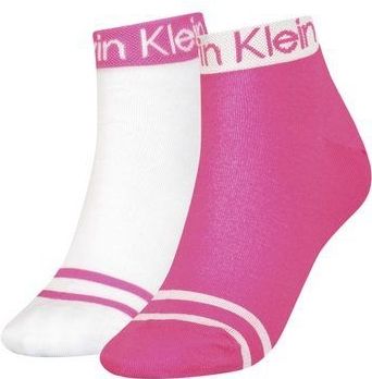 Calvin Klein - Dames Hoge Enkelsokken - Dessin - Polyester Mix