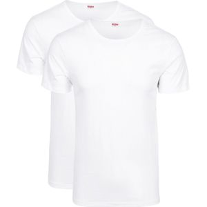 Levi' T shirt Ronde Hals Wit 2Pack Heren Basic T shirts