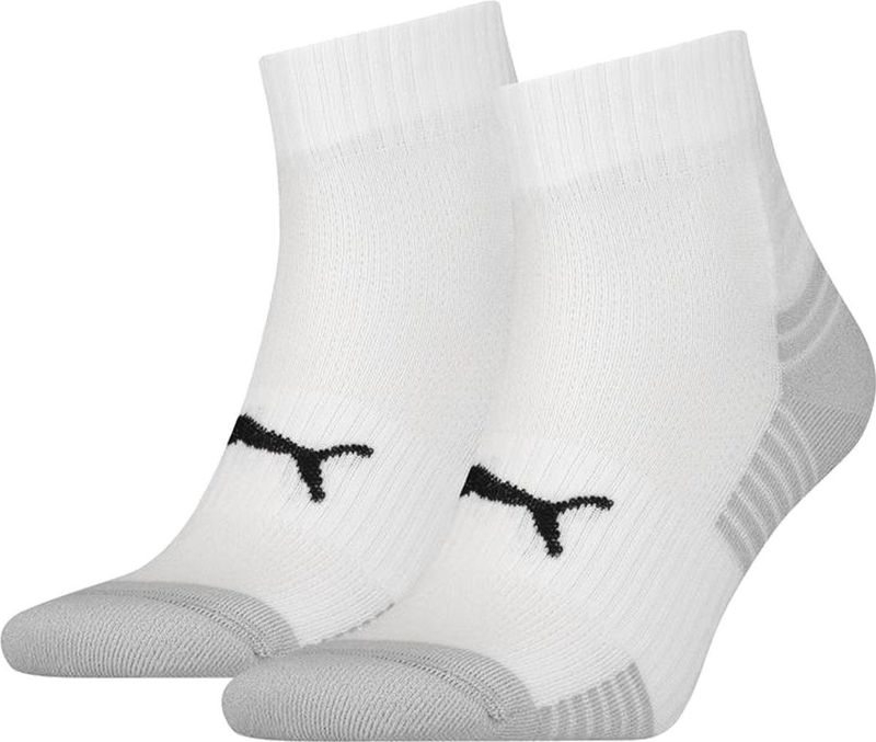 Puma - Sport Cushioned Quarter - Enkelsokken - Wit - 2-Pack