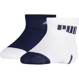PUMA - Lifestyle - Sokken - Blauw en Wit - 2-pack - Unisex