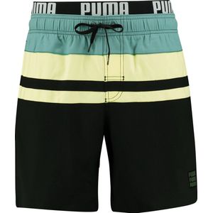 PUMA Heritage Stripe Mid Shorts - Korte Broeken - Mineral Blue Combo