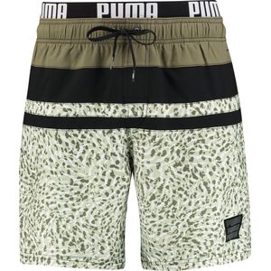 Puma Zwembroek Heritage Stripe Mid Mineral Blue Combo