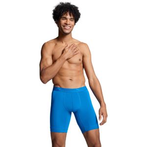 PUMA - MEN SPORT MICROFIBER LONG BOXERS - Blue Combo - Set van 2