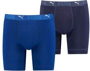 Heren Boxershort - Blauw - 2-pack - Lange Pijpjes - Katoen
