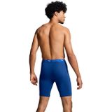 Heren Boxershort - Blauw - 2-pack - Lange Pijpjes - Katoen