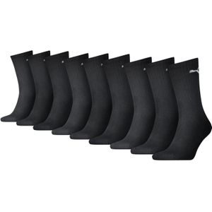 Set van 9 paar kousen PUMA. Katoen materiaal. Maten 35/38. Zwart kleur