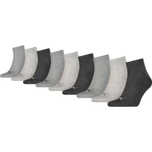 PUMA Korte sokken PUMA UNISEX QUARTER PLAIN 9P ECOM met ribboorden, logo-geborduurde details (9 paar, 9-pack)
