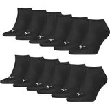 Puma - Sneakersokken Plain - Zwart - 12-pack - Katoen