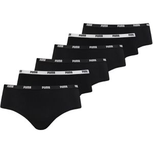 Puma Hipster Dames - Zwart - 6-Pack