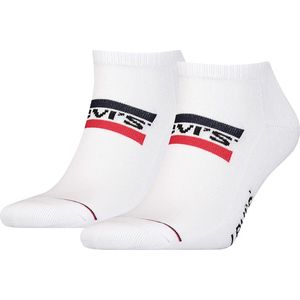 Levi's Sneakersokken met Logo - set van 2 Wit