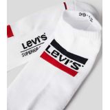 Levi's Sneakersokken met Logo - set van 2 Wit