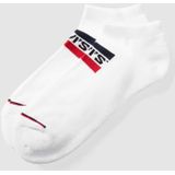 Levi's Sneakersokken met Logo - set van 2 Wit