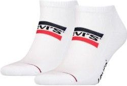 Levi's Sneakersokken met Logo - set van 2 Wit