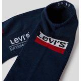 Levi's Sneakersokken met Logo - set van 2 Donkerblauw