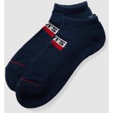 Levi's Sneakersokken met Logo - set van 2 Donkerblauw