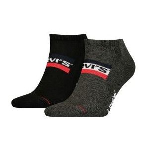 Levi's - Sportsokken - Zwart - Katoen - Versterkte Hiel en Tenen