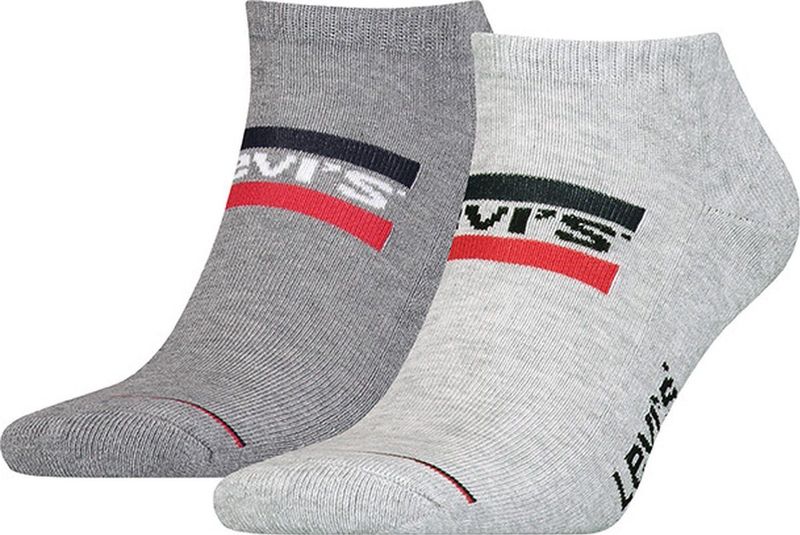 Levi's - Sport Logo - Sneaker - Grijs combi - 2 stuks