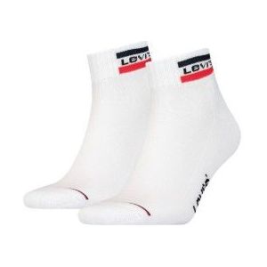 LEVI'S - Enkel Sportsokken - Wit - Grijs - 2-Pack