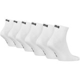 PUMA - Quartersokken - Wit - 6-pack - Unisex