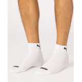 PUMA - Quartersokken - Wit - 6-pack - Unisex