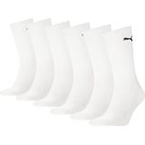 PUMA - Unisex Crew Socks - Wit - 6-pack - Enkelsokken