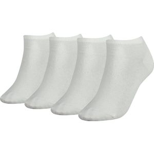 Tommy Hilfiger - Sneakersokken - Zwart - Katoen - Multipack van 4 Paar