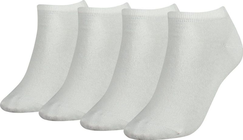 Tommy Hilfiger - Sneakersokken - Zwart - Katoen - Multipack van 4 Paar